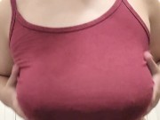 Teasing and playing with my tits 4/16