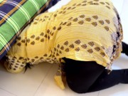 Hot Mom Stuck Under Stepson's Bed When She clean His Room! 16/16