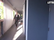 StepSisters Seduce Guy Into Steamy Sex to Get Some Cash - LETSDOEIT 3/16