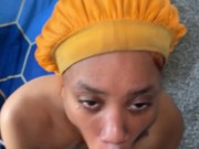 “NUT ALL OVER MY FACE DADDY” Sloppy DEEPTHROAT & Handjob 15/16