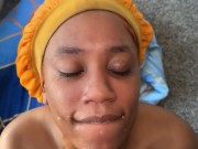 “NUT ALL OVER MY FACE DADDY” Sloppy DEEPTHROAT & Handjob 8/16