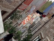 Public Blowjob with feet and socks in the street 1/16