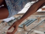 Public Blowjob with feet and socks in the street 7/16