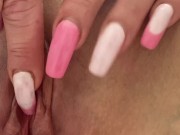 Close up pussy orgasm, sensitive clitoris and orgasm 8/16