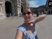 Doggy, Cowgirl, Missionary, Facial - Er fickt mich in Mailand, Italien - VLOG 12/16