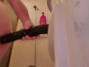Anal Toy Play in the Shower! 12/16
