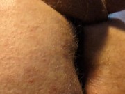 Close Up Hairy Bussy | I Cum On My Own Ass Buttplug Feels So Good 12/16