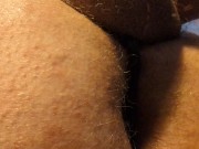 Close Up Hairy Bussy | I Cum On My Own Ass Buttplug Feels So Good 13/16