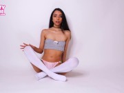 Loser Gooning JOI Bliss by Majesty Natalie (Edging, Thigh High Socks, Latina, Jerk Off Instruction)) 2/16