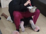 Eating while you are crushed under my ass 1/16