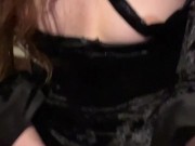 tiny evil angel clit rubbing selfie video 13/16