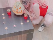 Dancer girl gets fuck in Halloween🎃🔥سکس پارتی هیجان انگیز در شب هالووین با دنس 3/16