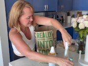 Masturbating with stuff I got shopping and flashing in my car 2/16