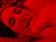 Thin Tattooed Brunette Endures Multiple Squirting Orgasms in BWC POV 16/16