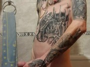 Muchos días sin tocarme, no aguantaba más, y termino con un impresionante cumshot 2/16