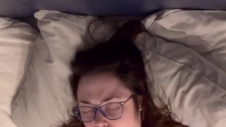 Curvy British Girl's Big Natural Tits Bounce and Jiggle as Cums on ...