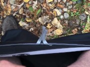 Pee Desperation With Masturbation Attempt But It Was Too Cold Outside For My Cock To Get Hard 10/16