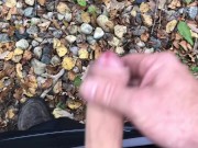 Pee Desperation With Masturbation Attempt But It Was Too Cold Outside For My Cock To Get Hard 15/16