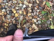 Pee Desperation With Masturbation Attempt But It Was Too Cold Outside For My Cock To Get Hard 5/16