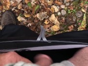 Pee Desperation With Masturbation Attempt But It Was Too Cold Outside For My Cock To Get Hard 9/16