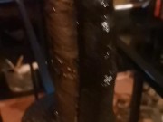 Huge black dildo 9/16