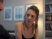 Amazing hottie hard pussy fucked  for the first time and she can't get enough of his dick 5/16