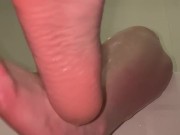 Your pov I show off my wet feet in the bath 11/16