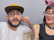 Le chupo la enorme verga a mi nuevo jefe despues de terminar la entrevista de trabajo 7/16