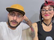 Le chupo la enorme verga a mi nuevo jefe despues de terminar la entrevista de trabajo 9/16