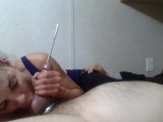 Sounding and Ball Sucking Orgasm 11/16