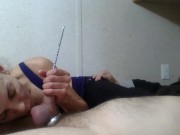 Sounding and Ball Sucking Orgasm 9/16