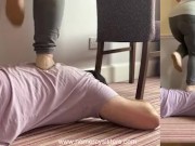 Mistress Harley - Head/Back trampling and breaking in new ballet shoes 16/16