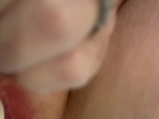 Maiden rubs sloppy wet pussy with wand, begs for fingers and dick. Loud orgasms 3/16