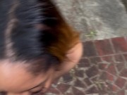 Sucking my Neighbors BBC in Backyard 14/16