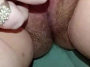 Milf makes phat hairy pussy cum 💦😈 8/16