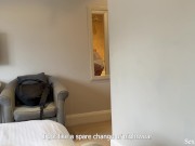 Sharing a bed with a coworker ended up with an unexpected fuck 5/16