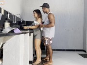 Minha esposa mim pegou no flaga comendo minha enteada mas como ela e muito safada 1/16