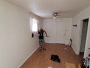 Cute Boy Deep Cleans Living Room - Washing & Scrubbing 2/16