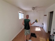 Cute Boy Deep Cleans Living Room - Washing & Scrubbing 3/16