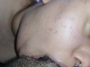 big lips smeared with lots of spit, she sucks deep making the pervert squirt all his milk 8/16