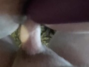 Fucking my sexy bbw wifes pussy why she uses a vibrator tell she cums on my cock 10/16