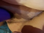 Fucking my sexy bbw wifes pussy why she uses a vibrator tell she cums on my cock 3/16