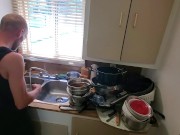 A Sink Full Of Dishes & One Cute Cabana Boy 1/16