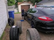 Greasy & Dirty - Changing My Porsche Tires 11/16