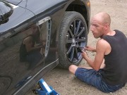 Greasy & Dirty - Changing My Porsche Tires 14/16