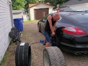 Greasy & Dirty - Changing My Porsche Tires 6/16