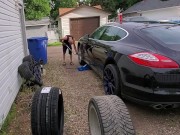 Greasy & Dirty - Changing My Porsche Tires 8/16