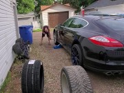 Greasy & Dirty - Changing My Porsche Tires 9/16