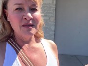 Publicly masturbating and flashing in my car and shopping braless for things to put in my pussy 1/16