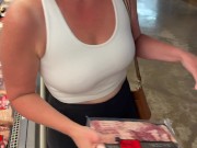 Publicly masturbating and flashing in my car and shopping braless for things to put in my pussy 6/16